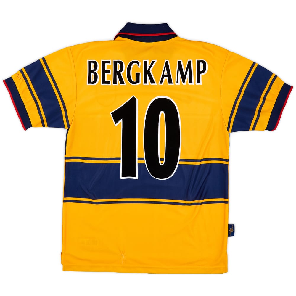 1997-99 Arsenal Away Shirt Bergkamp #10 - 5/10 - (S)