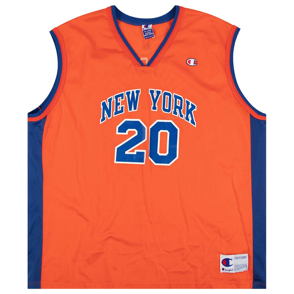 2001-02 New York Knicks Houston #20 Champion Jersey (Alternate) XXL