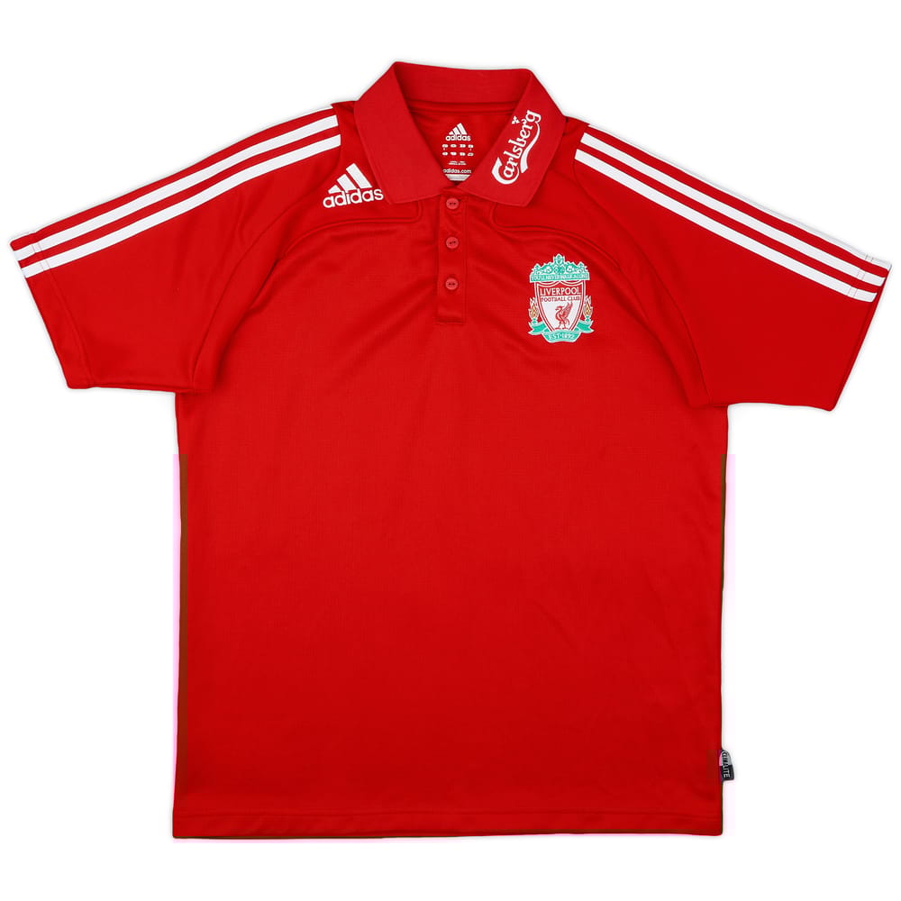 2008-09 Liverpool adidas Polo Shirt - 9/10 - (M)