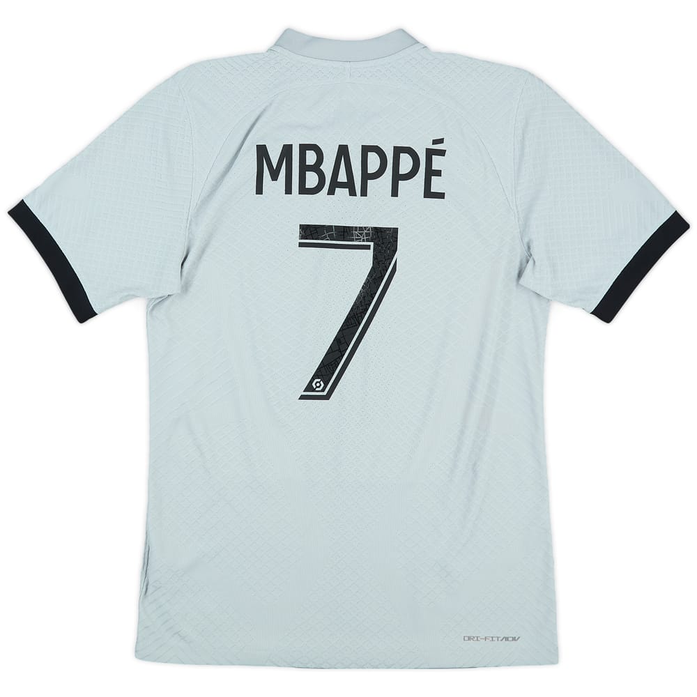 2022-23 Paris Saint-Germain Authentic Away Shirt Mbappe #7 - 9/10 - (S)