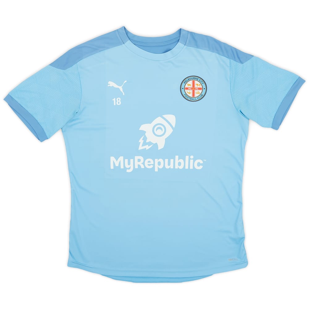 2019-20 Melbourne City Puma Player Issue Training Shirt #18 - 8/10 - (L)