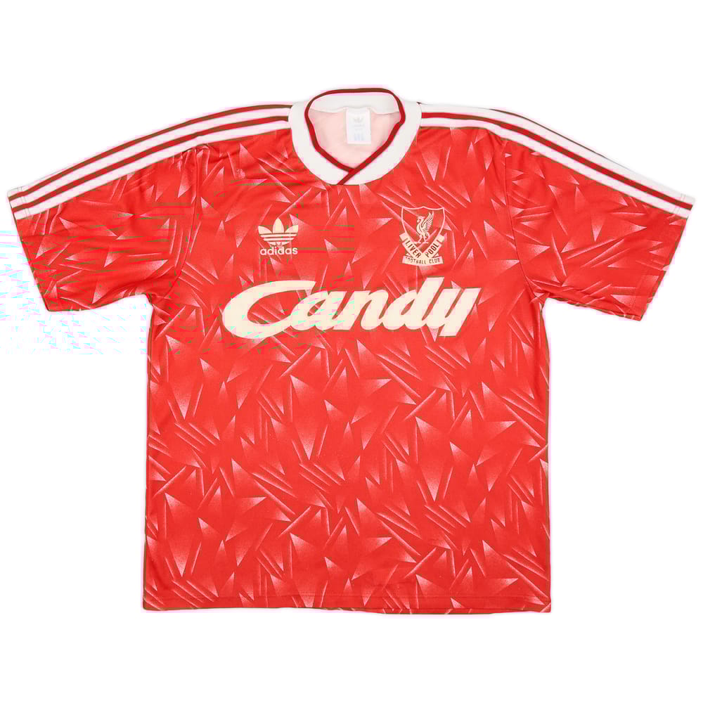 1989-91 Liverpool Home Shirt - 7/10 - (M)