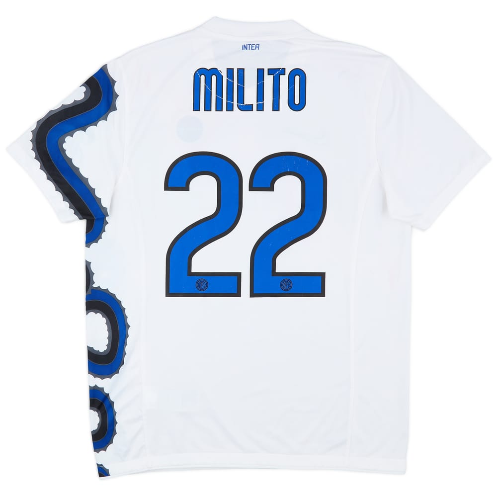 2010-11 Inter Milan Away Shirt Milito #22 - 6/10 - (L)