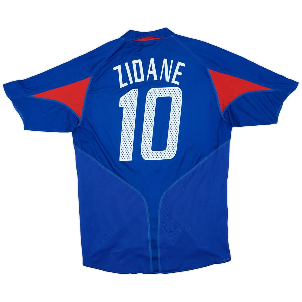 2004-06 France Home Shirt Zidane #10 - 6/10 - (L)