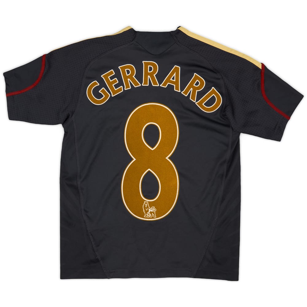 2009-10 Liverpool Away Shirt Gerrard #8 - 8/10 - (5-6 Years)
