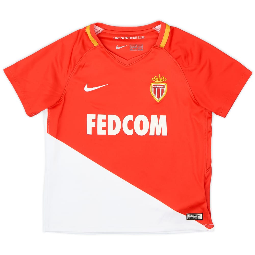 2017-18 Monaco Home Shirt - 8/10 - (6-7 Years)