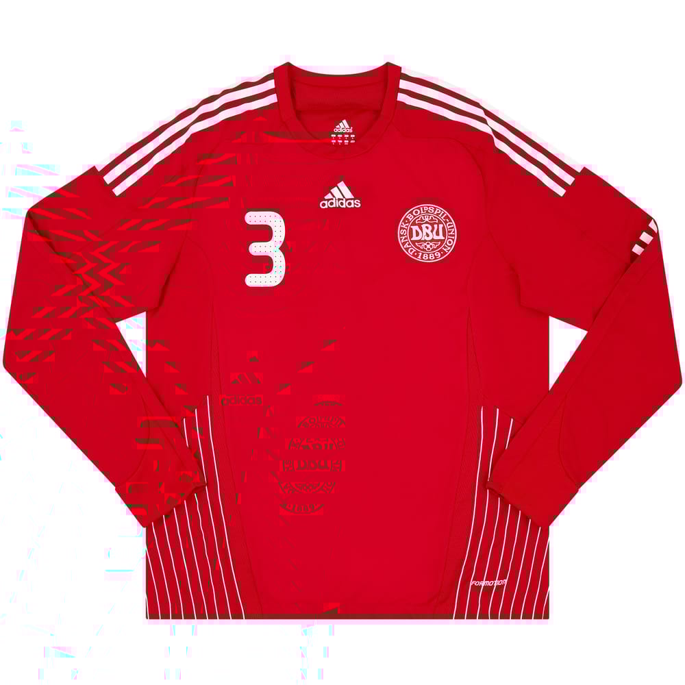 2008-10 Denmark Match Issue Home L/S Shirt #3