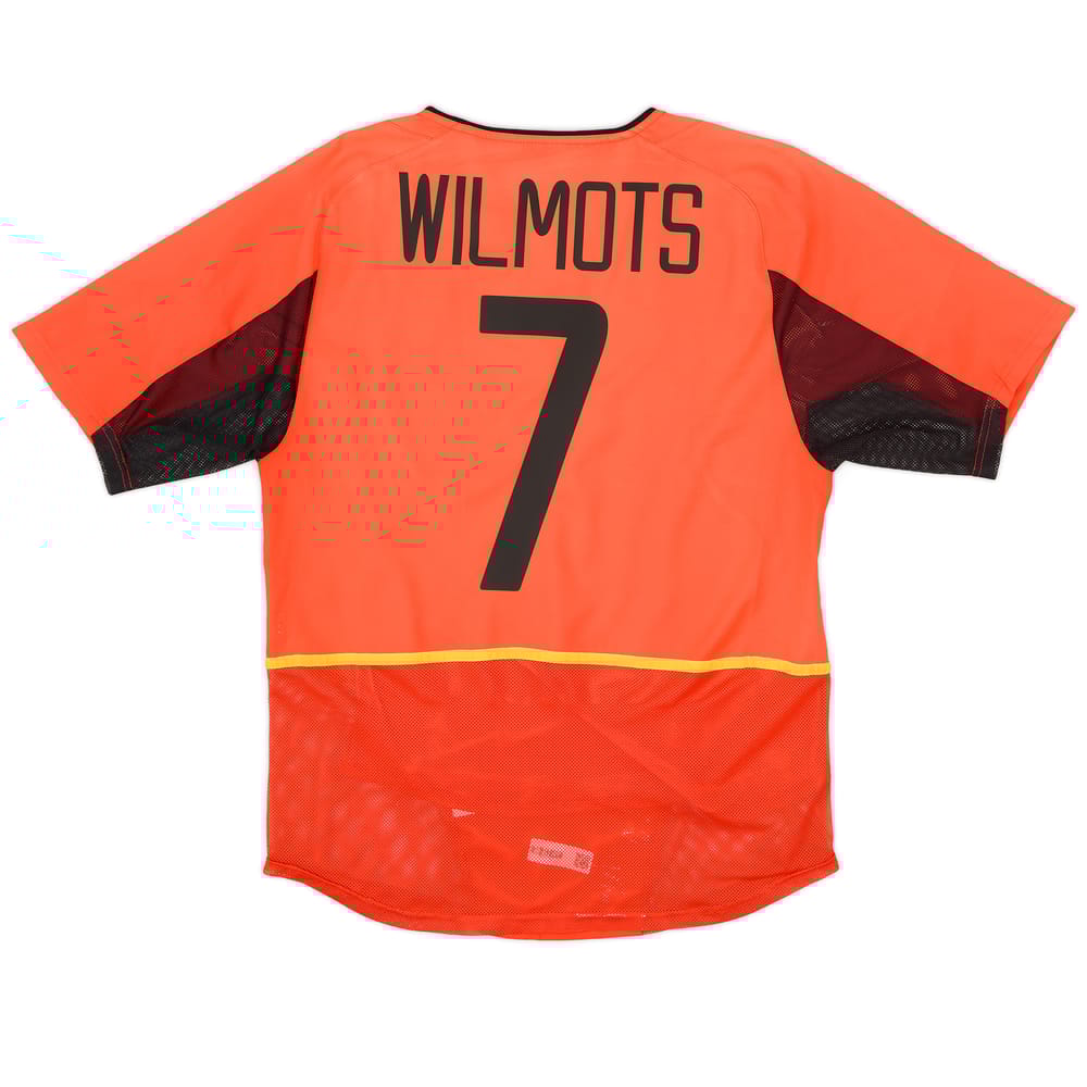 2002-04 Belgium Authentic Home Shirt Wilmots #7 - 6/10 - (S)