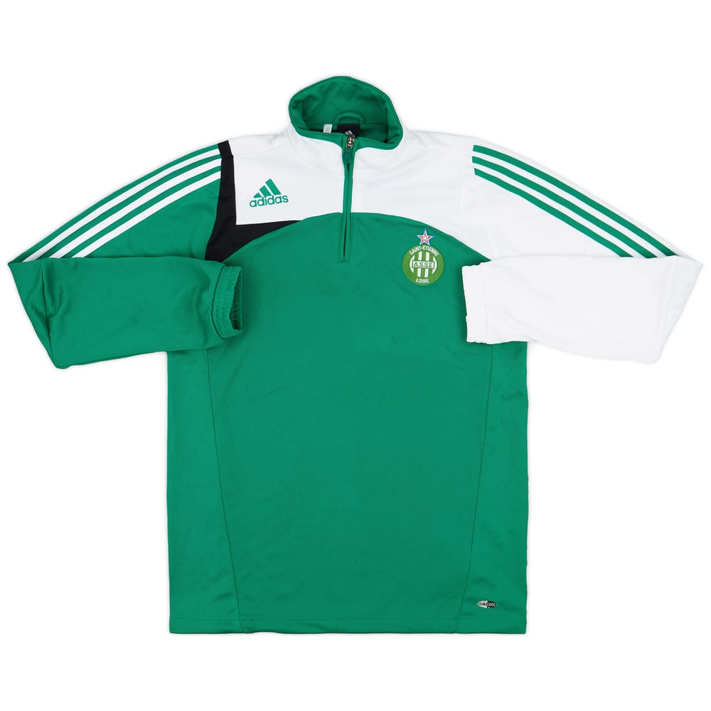2007-08 Saint Etienne adidas 1/4 Zip Drill Top - 9/10 - (M/L)