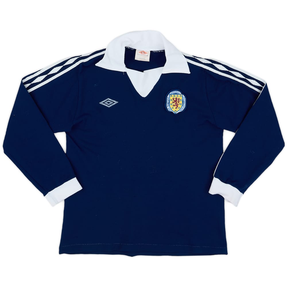 1976-79 Scotland Home L/S Shirt #7 - 7/10 - (S)