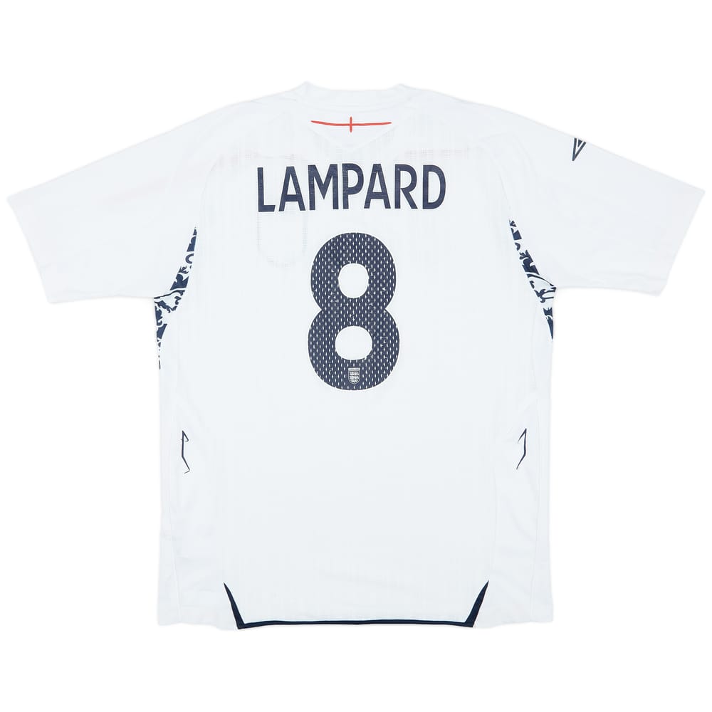2007-09 England Home Shirt Lampard #8 - 6/10 - (L)