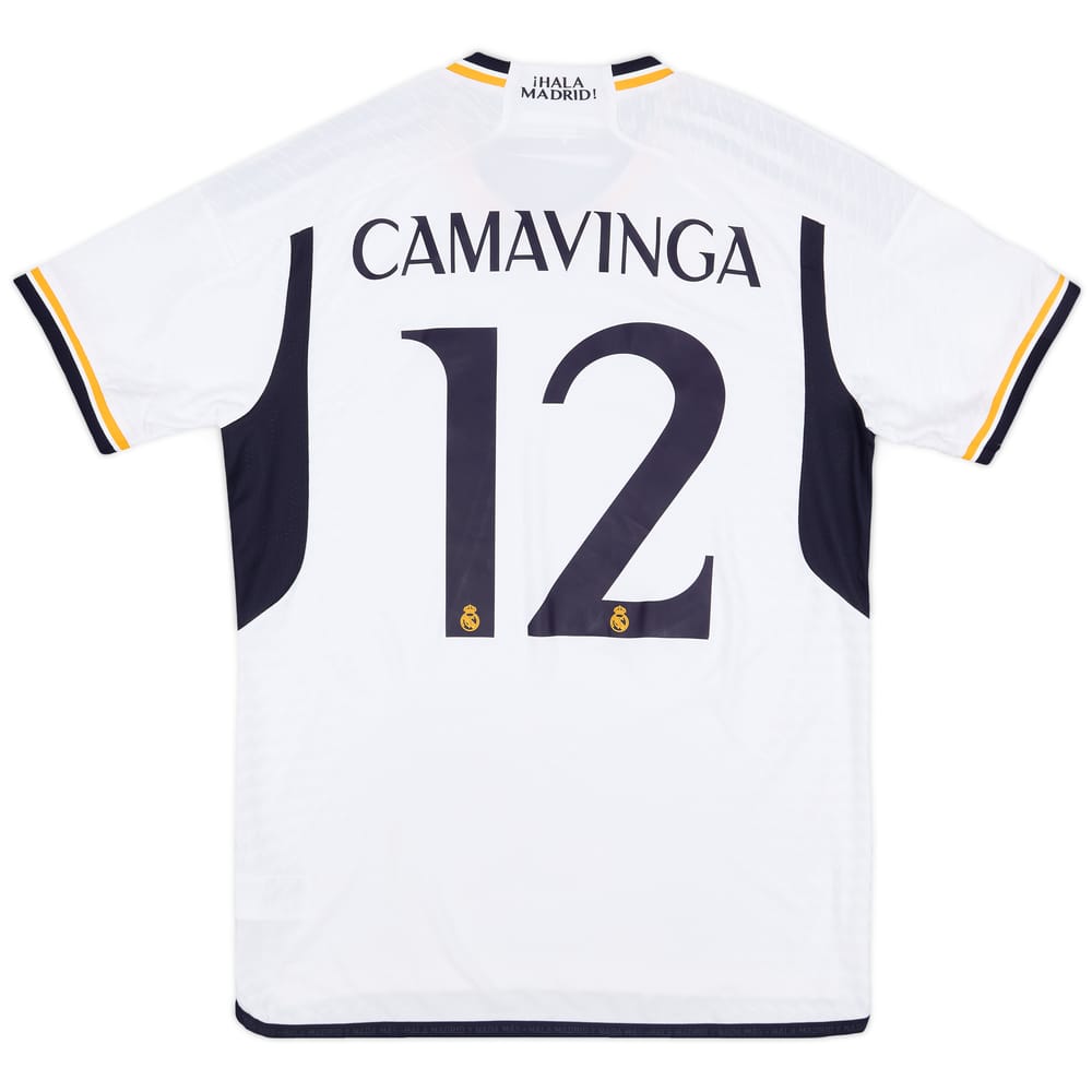 2023-24 Real Madrid Authentic Home CL Shirt Camavinga #12