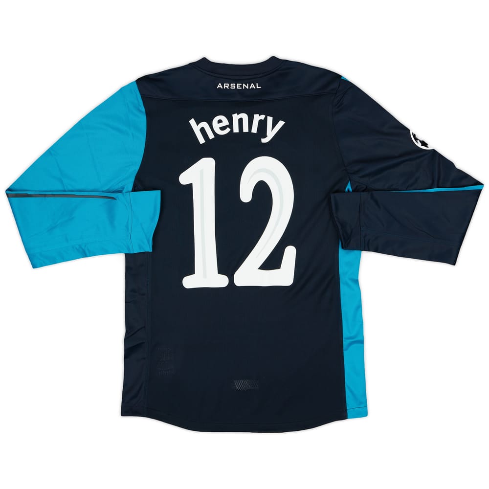 2011-12 Arsenal Player Issue Away L/S Shirt Henry #12 (M)