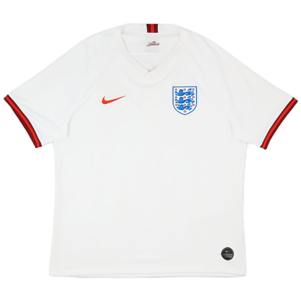 2019 England Lionesses Home Shirt - 7/10 - (Men's XL)