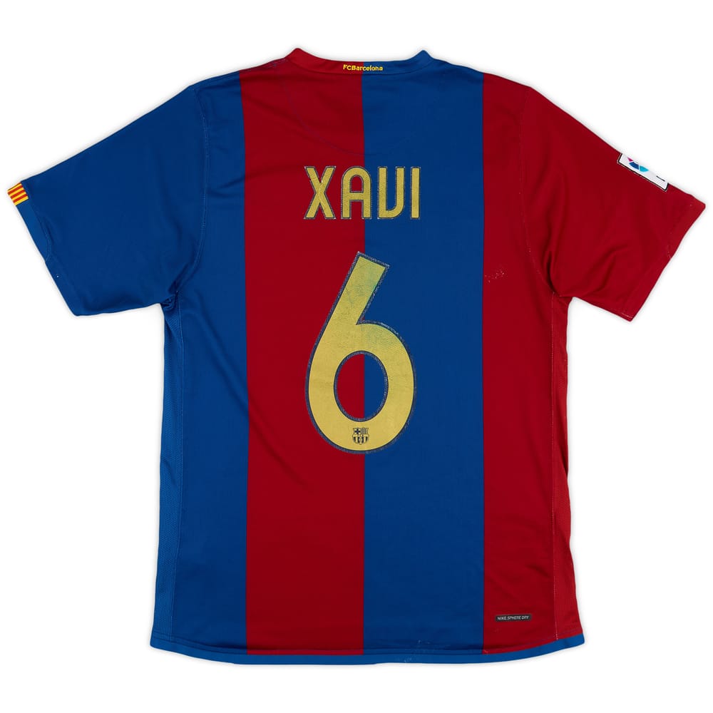 2006-07 Barcelona Home Shirt Xavi #6 - 5/10 - (M)
