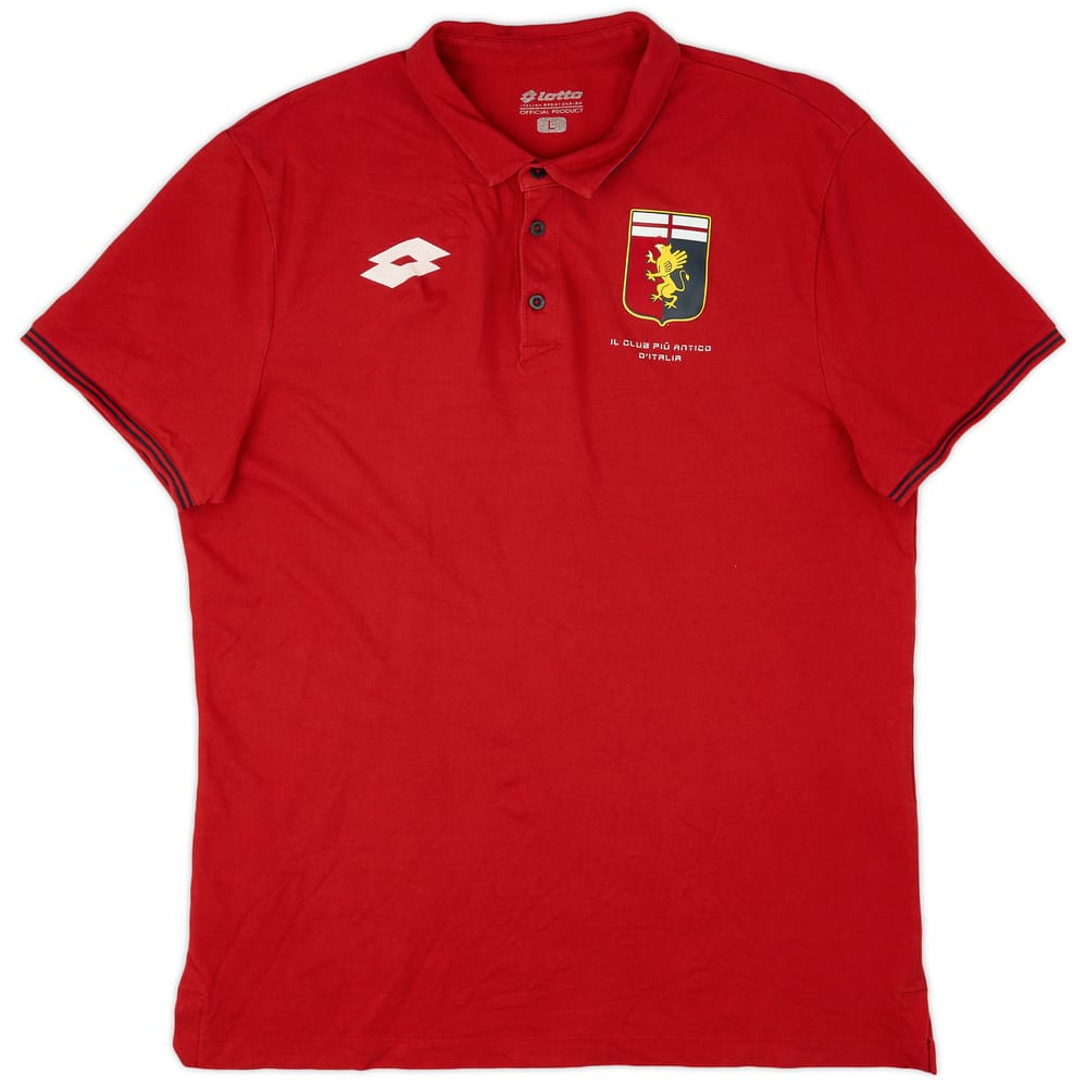 2016-17 Genoa Lotto Polo Shirt - 6/10 - (L)