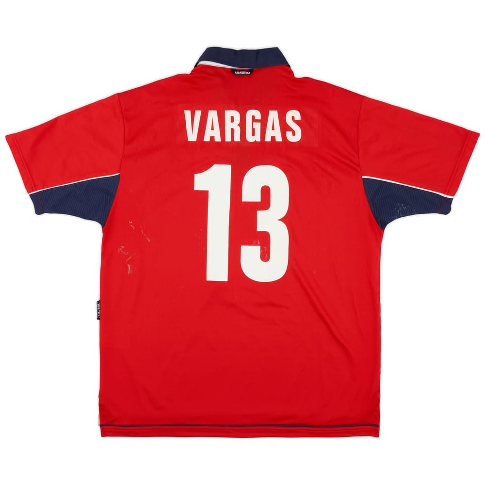 2000-01 Chile Home Shirt Vargas #13 - 5/10 - (XL)