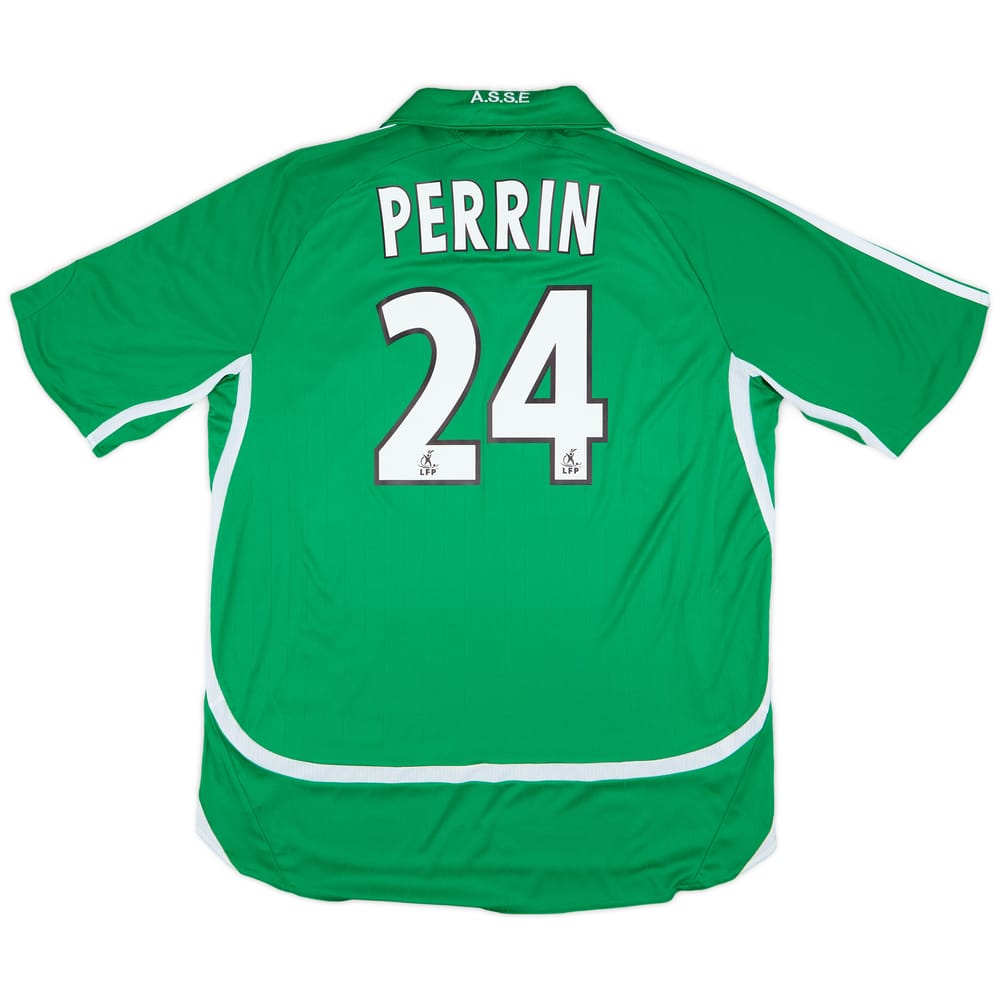 2006-07 Saint Etienne Home Shirt Perrin #24 - 10/10 - (XL)