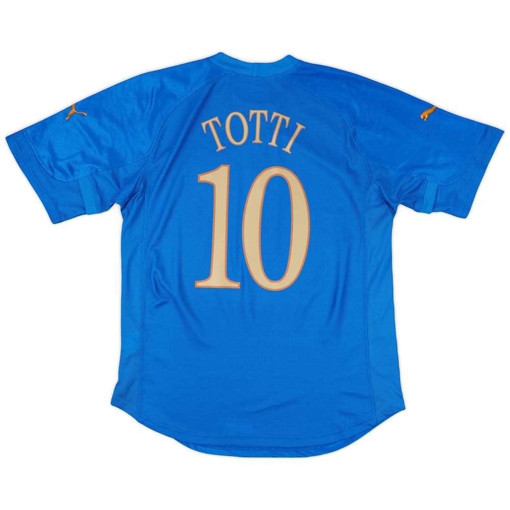 2004-06 Italy Home Shirt Totti #10 (L)