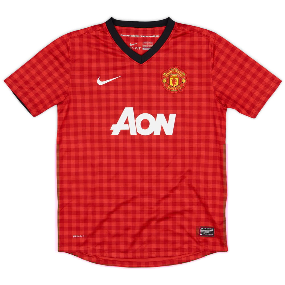 2012-13 Manchester United Home Shirt - 8/10 - (L.Boys)