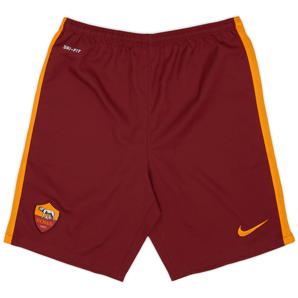 2015-16 Roma Alternate Home Shorts - 10/10 - (L.Boys)