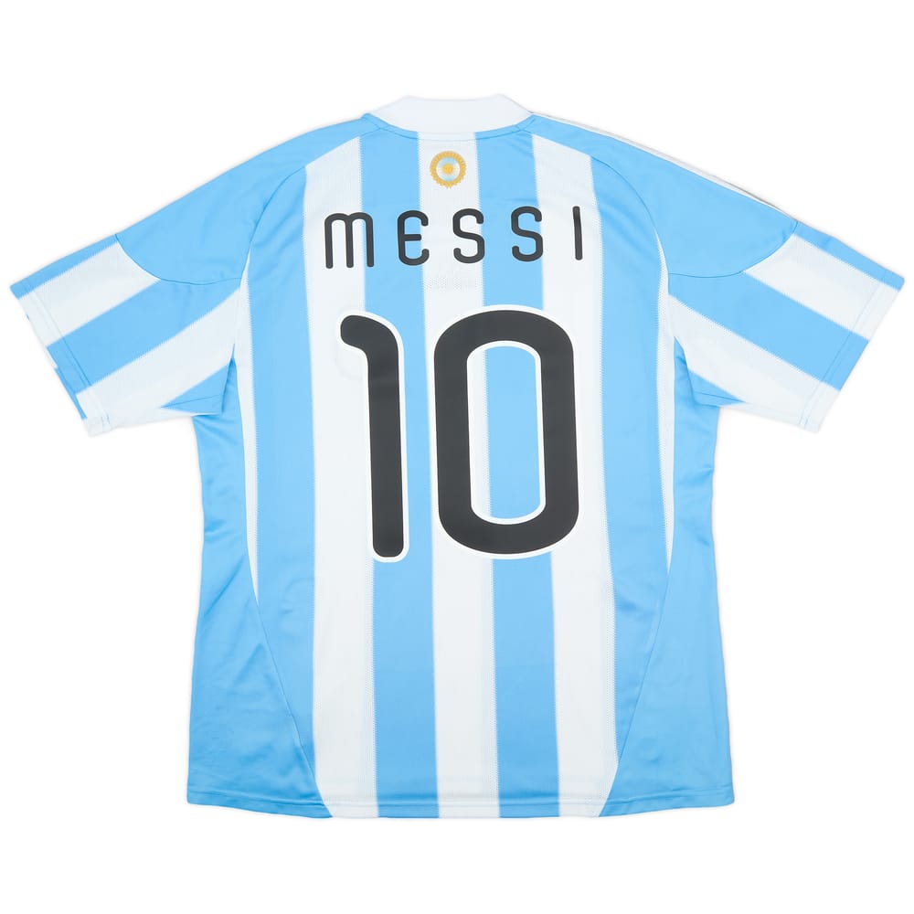 2010-11 Argentina Home Shirt Messi #10 - 8/10 - (L)