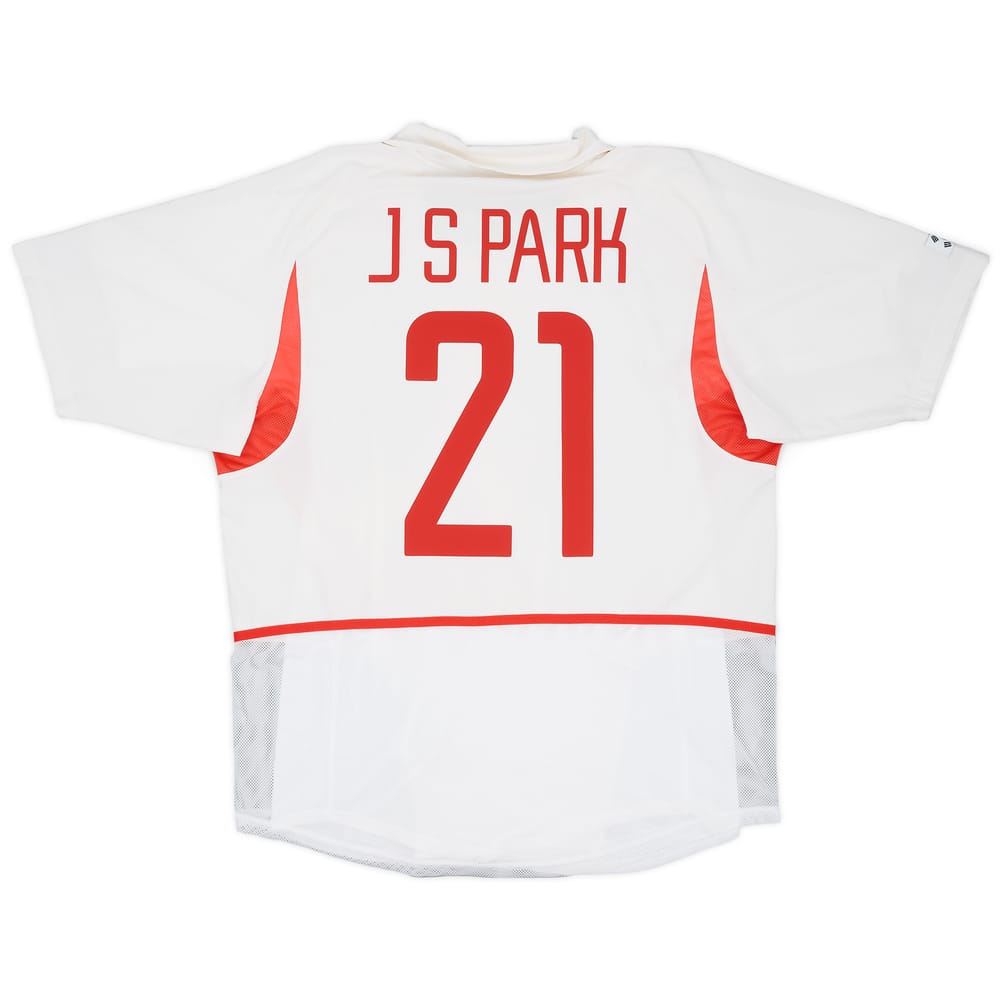 2002-03 South Korea Player Issue Away Shirt J S Park #21 - 8/10 - (L)