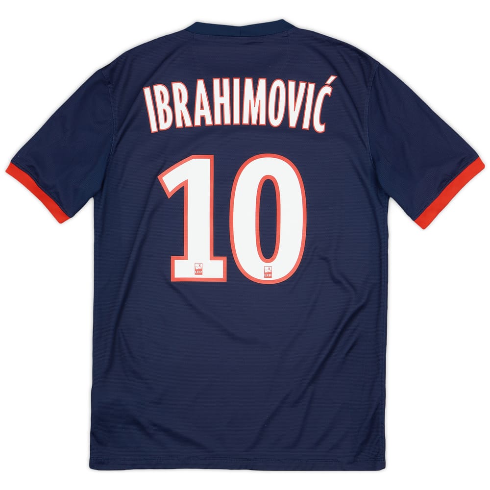 2013-14 Paris Saint-Germain Home Shirt Ibrahimovic #10 - 8/10 - (S)