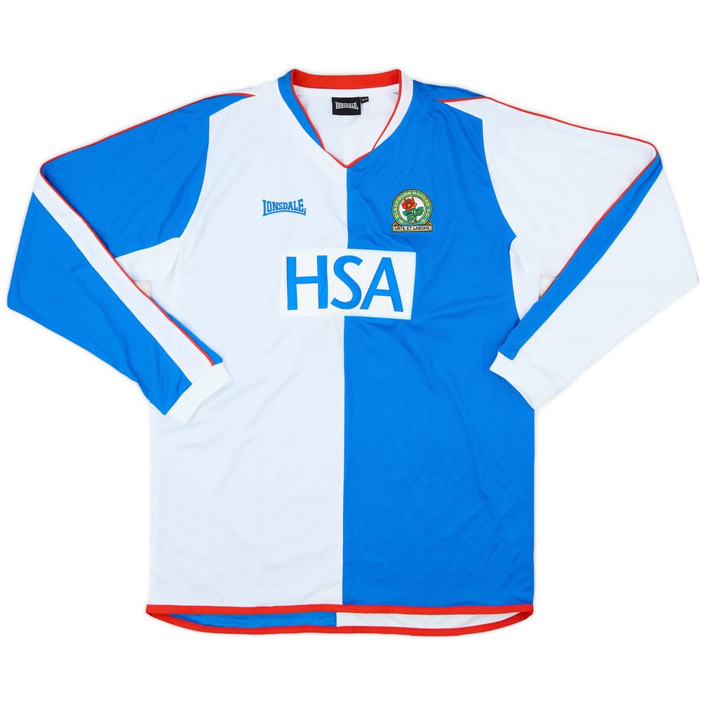 2004-05 Blackburn Home L/S Shirt - 8/10 - (XL.Boys)