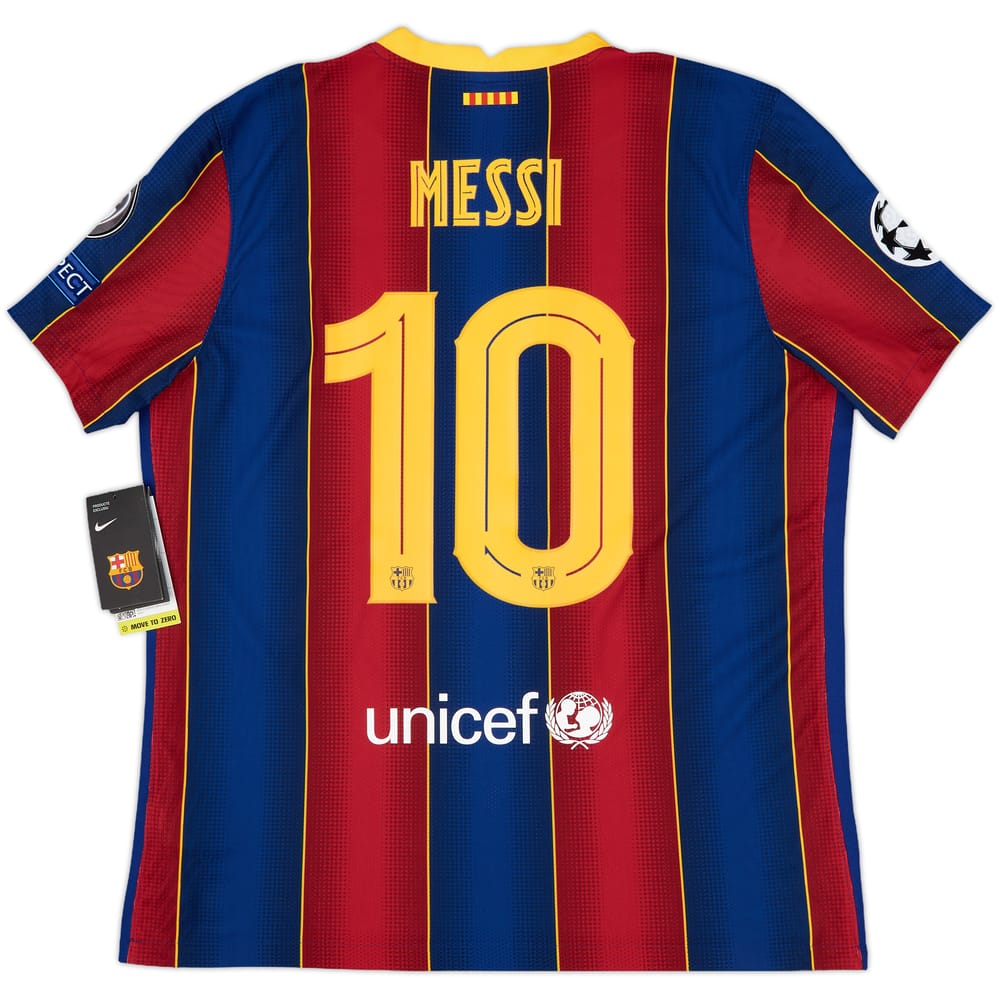 2020-21 Barcelona Player Issue Home Shirt Messi #10 (XL)