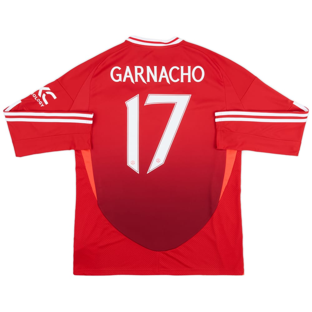2024-25 Manchester United Home L/S Shirt Garnacho #17