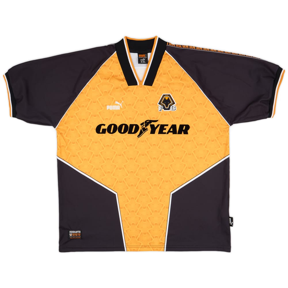 1996-98 Wolves Home Shirt - 9/10 - (XXL)