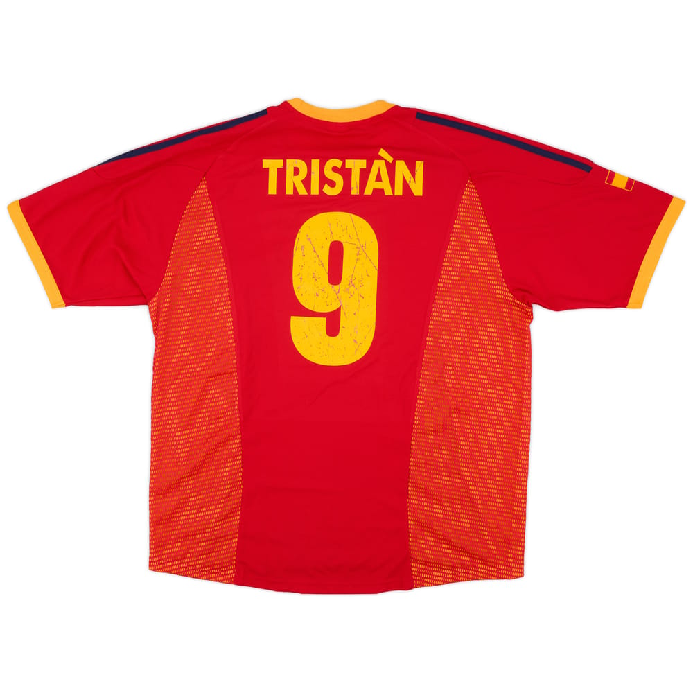 2002-04 Spain Home Shirt Tristan #9 - 6/10 - (XL)