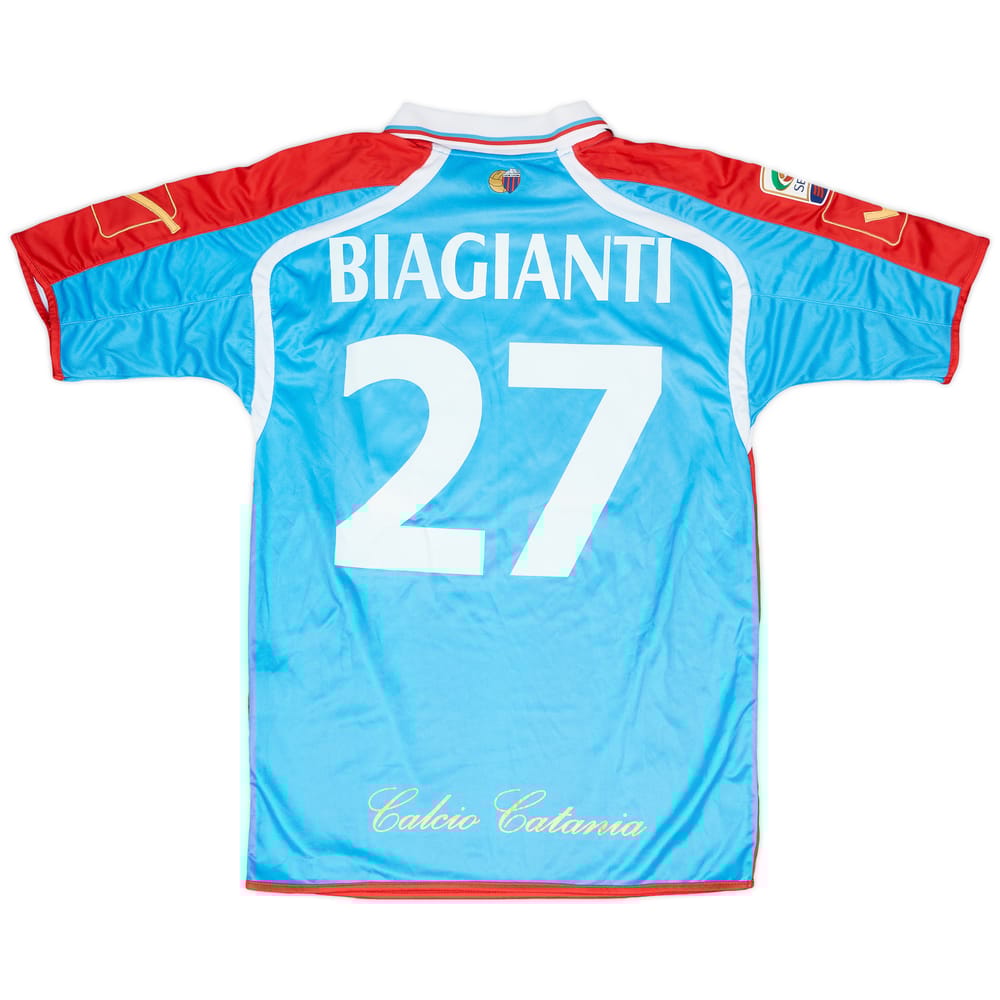 2011-12 Catania Match Issue Home Shirt Biagianti #27