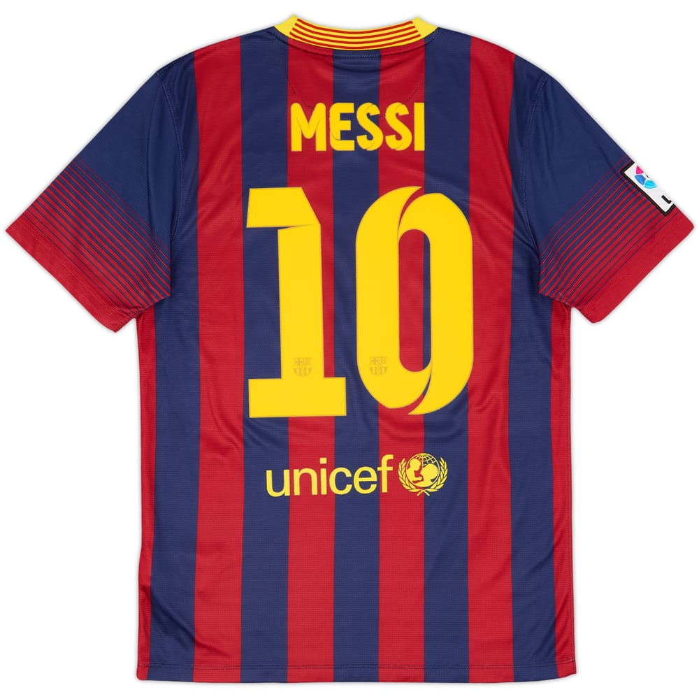 2013-14 Barcelona Home Shirt Messi #10 - 9/10 - (S)