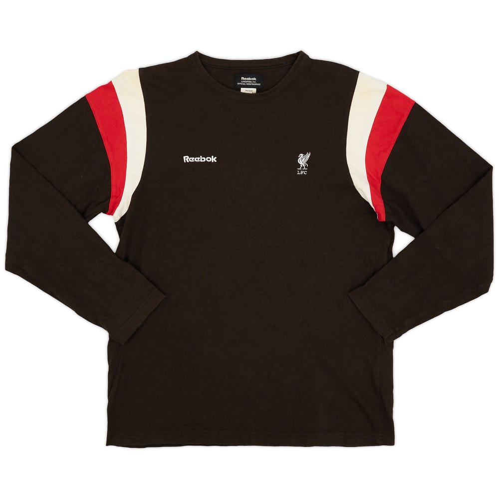 2000-01 Liverpool Reebok Cotton L/S Tee - 8/10 - (S)