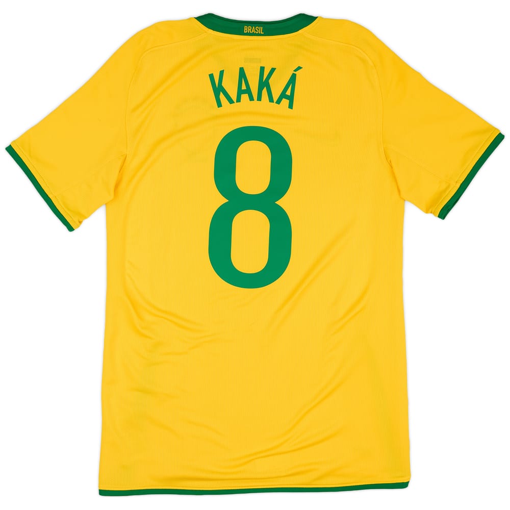 2008-10 Brazil Home Shirt Kaka #8 - 9/10 - (S)