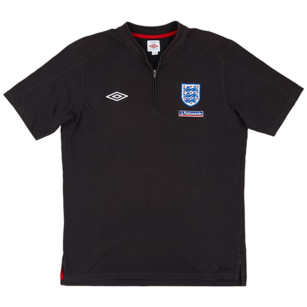 2009-10 England Umbro 1/4 Zip Training Shirt - 8/10 - (XL)