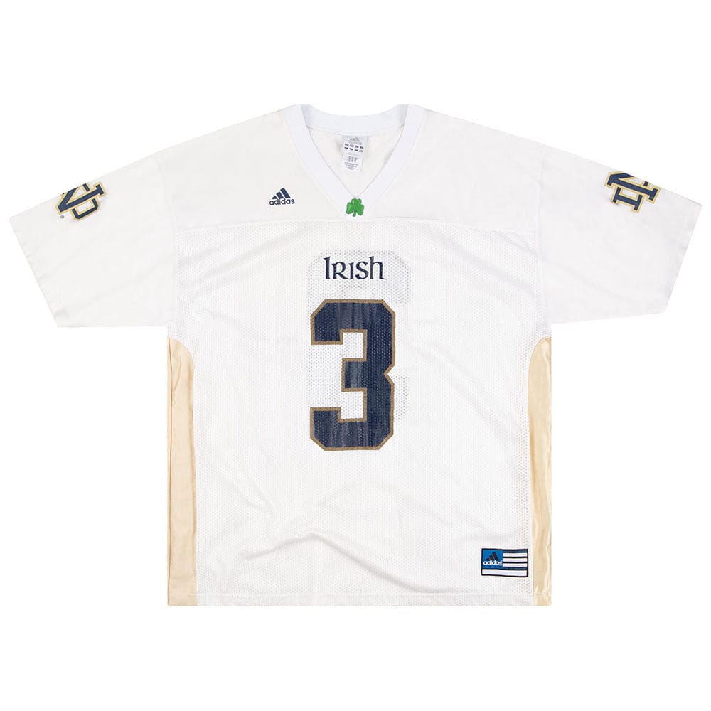 2001-02 Notre Dame Fighting Irish Battle #3 adidas Jersey (Away) XXL