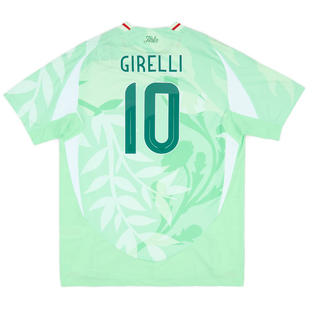 2025-26 Italy Women's Authentic Away Shirt Girelli #10 (Unisex Fit) 