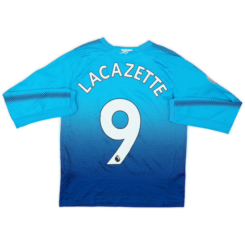 2017-18 Arsenal Away L/S Shirt Lacazette #9 - 7/10 - (M.Boys)