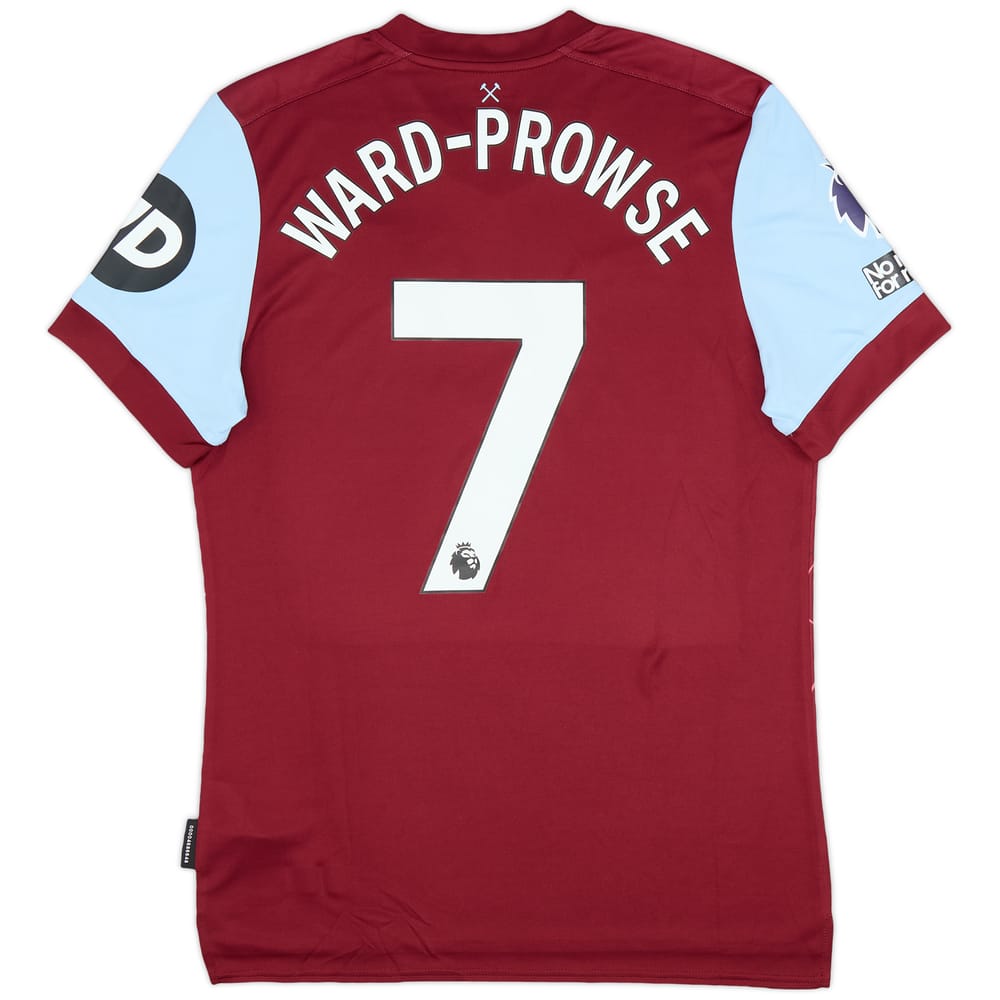 2023-24 West Ham Match Issue Home Shirt Ward -Prowse #7