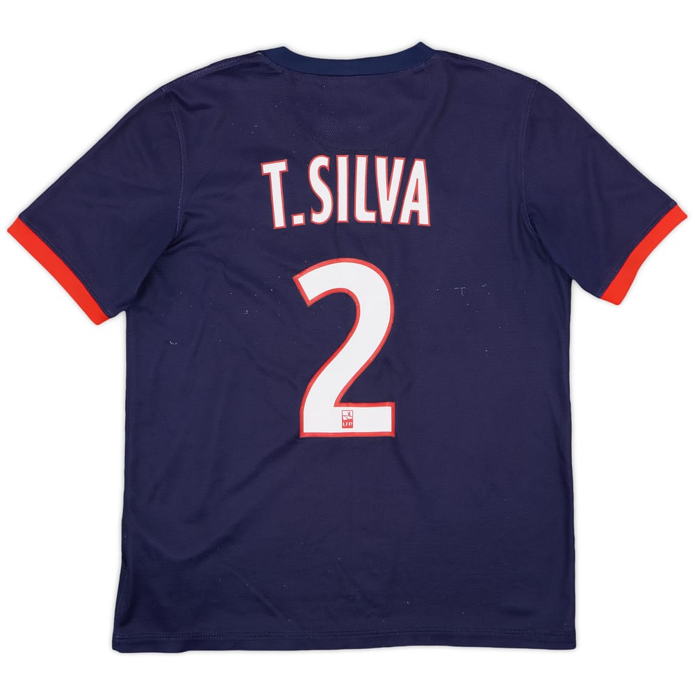 2013-14 Paris Saint-Germain Home Shirt T. Silva #2 - 5/10 - (XL.Boys)