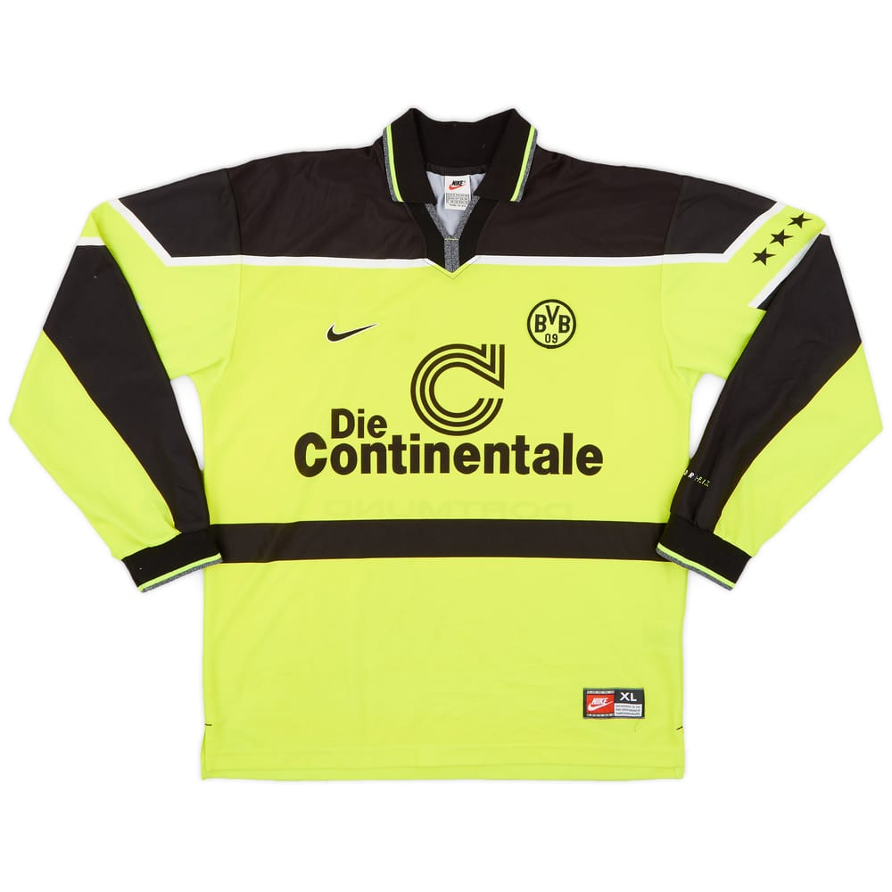 1997-98 Borussia Dortmund Home L/S Shirt - 9/10 - (XL)