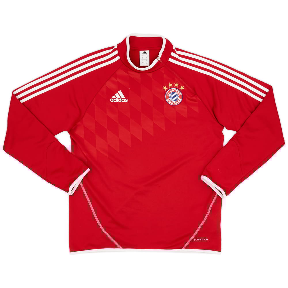 2013-14 Bayern Munich adidas 1/4 Zip Drill Top - 8/10 - (L)