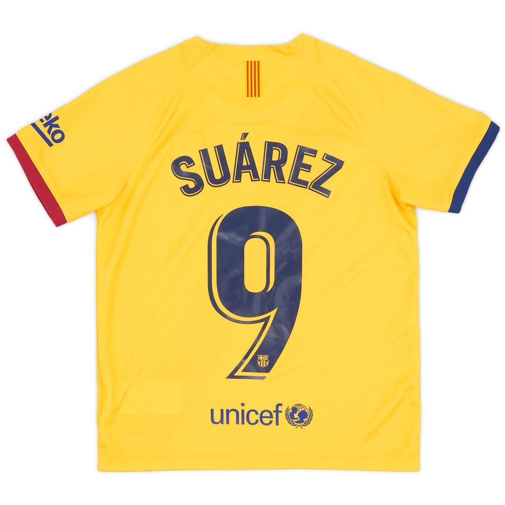 2019-20 Barcelona Away Shirt Suarez #9 - 8/10 - (S.Boys)
