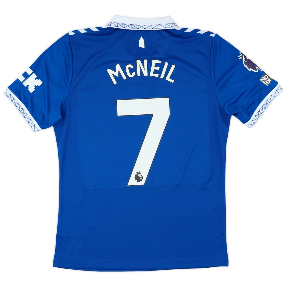 2023-24 Everton Match Issue Home Shirt McNeil #7