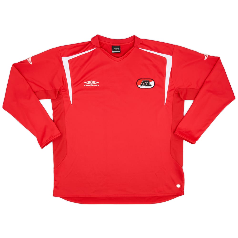 2005-06 AZ Alkmaar Home L/S Shirt - 9/10 - (XL)