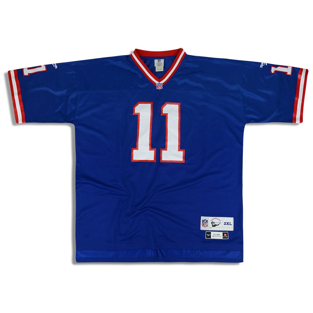 1991 New York Giants Simms #11 Reebok Throwback Premier Jersey (Home) XXL