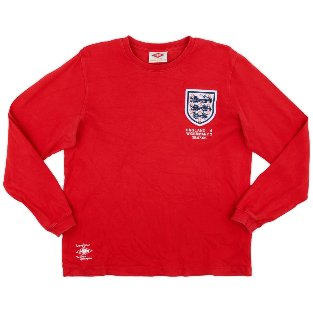 2010 '1966' England Umbro Reissue Away L/S Shirt - 9/10 - (L)